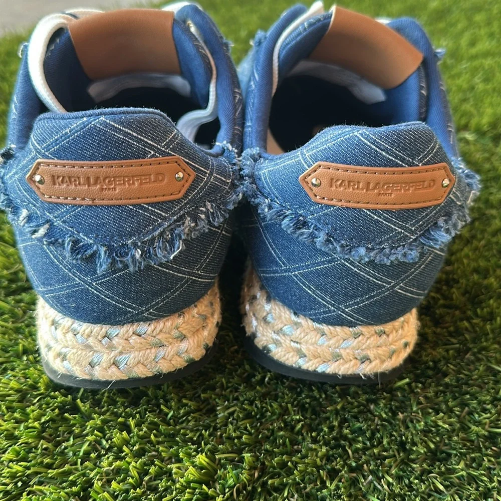 Karl Lagerfeld Meaza Lace up sneaker women’s size 7.5 - Picture 4 of 7